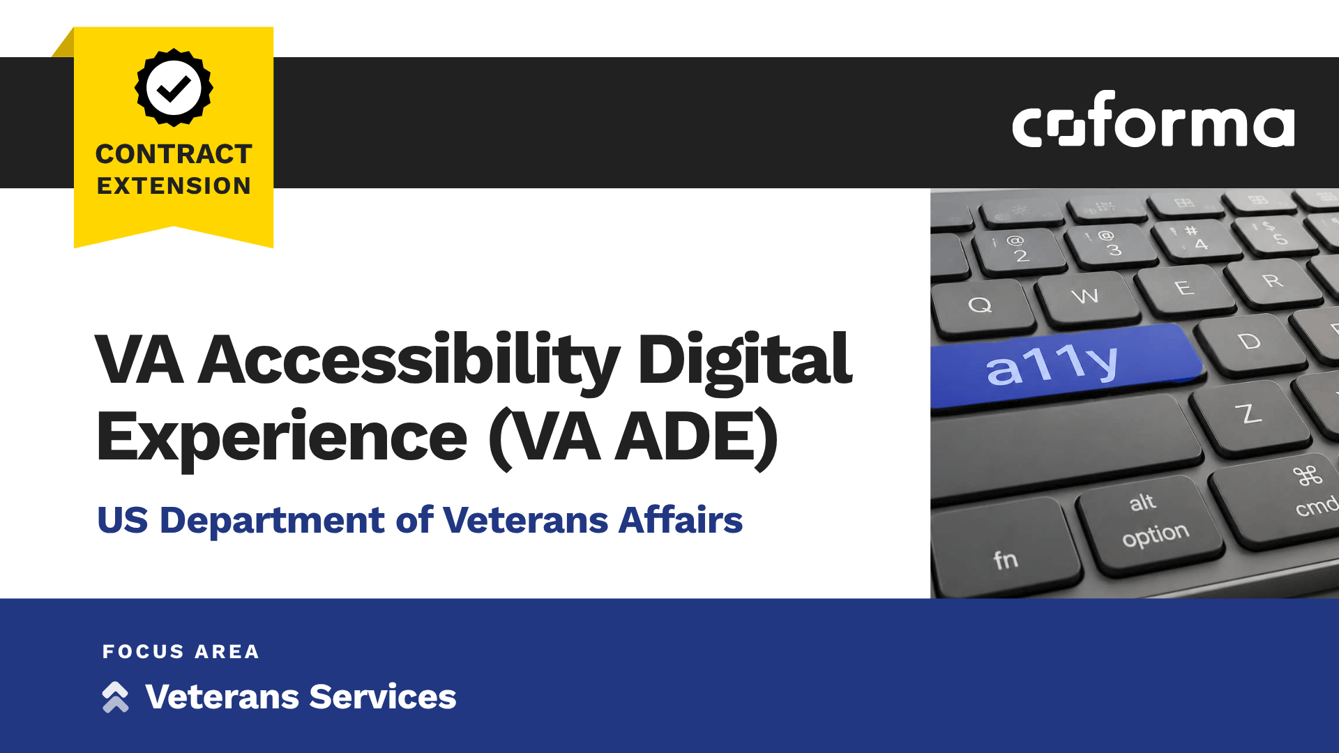 VA Opts to Extend Digital Accessibility Work with Coforma